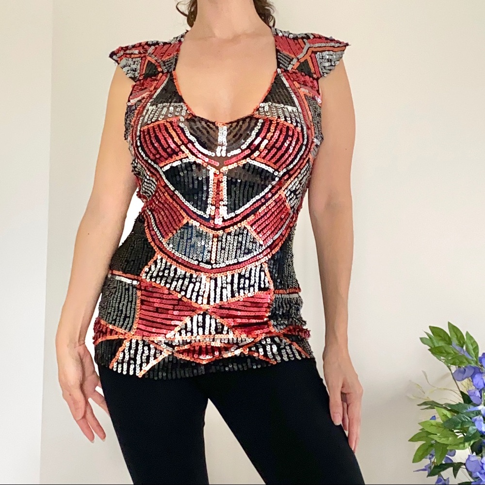 Arden B Sequin Top